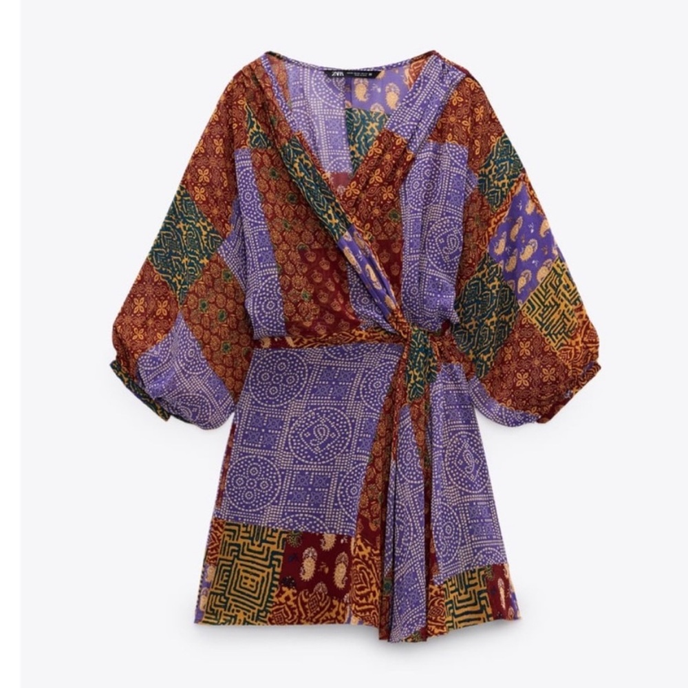 Colorful Patchwork Zara Dress